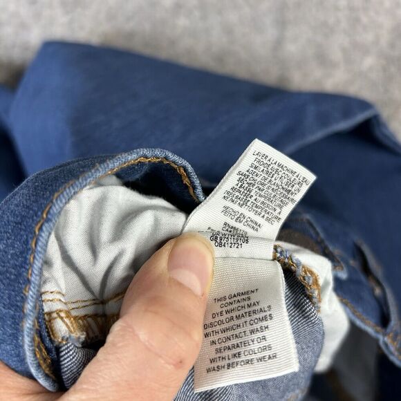 Free People Jeans 27 Dallas Blue Stretch Mid Rise Vintage Flare Stretch Flaw - Picture 9 of 11